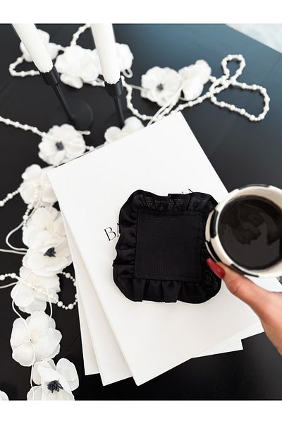 KaiHome Shine Square Frilly Coaster
