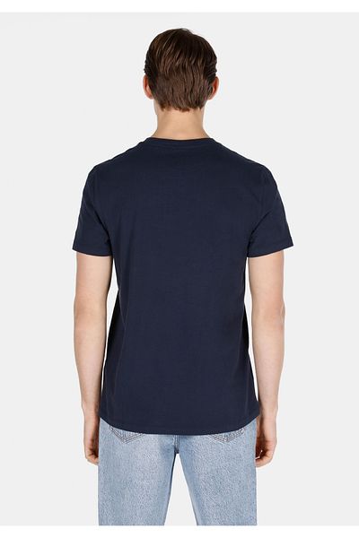 Colin's Regular Fit Round Neck Plain Men's Navy Blue Short Sleeve T-Shirt