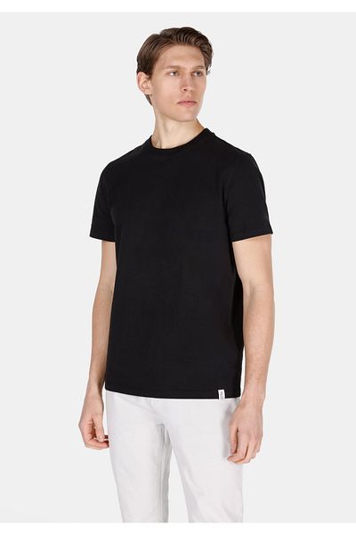 Colin's Regular Fit Round Neck Plain Men's Black Short Sleeve T-Shirt