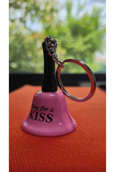 Land of Souvenir Message Bell with Metal Keychain