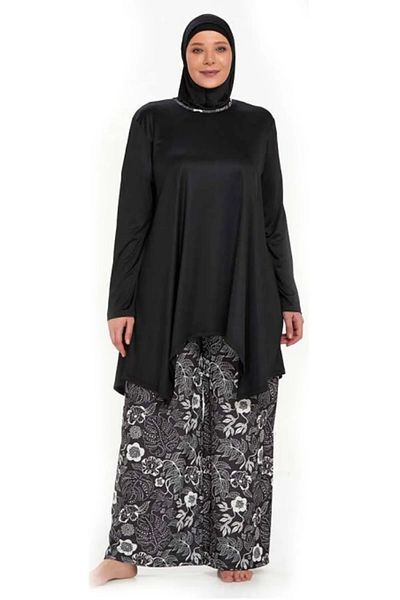 Bravie Μαγιό Hijab με έξι σχέδια Lycra Full Covered Plus Size - - 9242