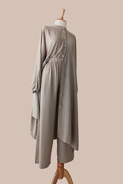 SEVENSU Mink Double Suit - Large Size Tunic Trousers Suit