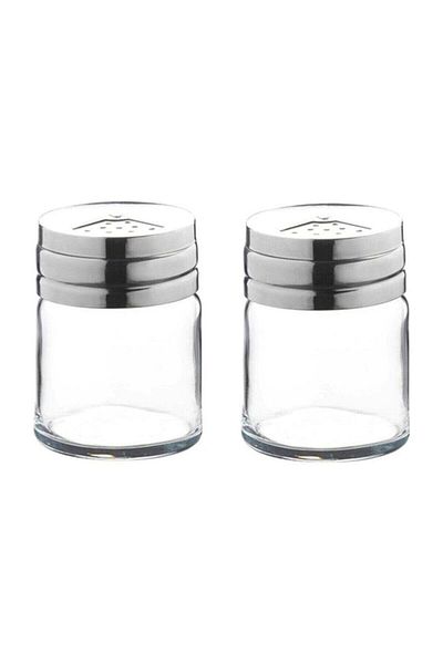 Paşabahçe 43880 Model Set of 2 Salt Shakers with Metal Cover