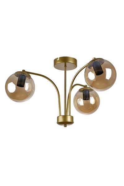 Modavize Lora Modern Design - 3-Piece Honey Glass Chandelier Set for Bedroom, Kitchen and Living Room