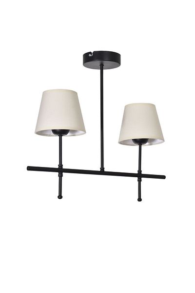 Modavize Black and Cream Colored 2-Piece Chandelier for Living Room and Kitchen - Czechia Modern Design