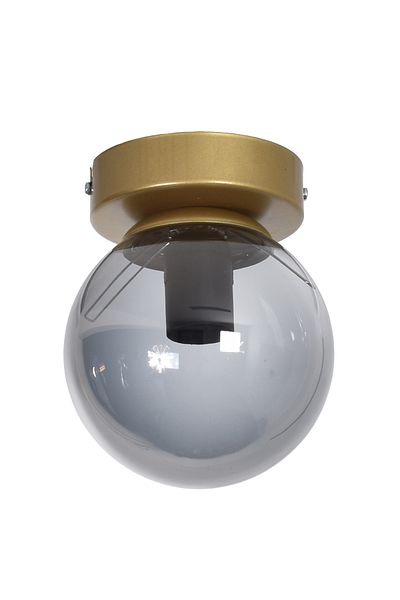 Modavize Modern Chacha Living Room - Smoked Glass Gold Antique - Single Color Ceiling Plate Chandelier