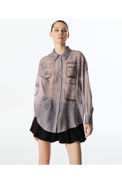 Twist Shirt with Hand Painted Effect