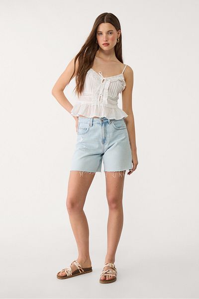 Stradivarius Ruffled strappy top