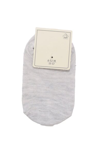 bebegen Baby Boy Car Patterned Light Gray Booties Socks 6-12 Months