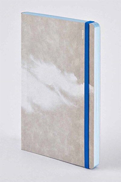 NUUNA Caiet cu model de nor Cloud Blue (Hârtie PREMIUM A5 - 176 FĂRĂ DIFERITE DE PAGE CU MODELE DE NOR)