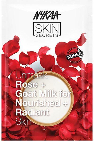nykaa Skin Secrets Rose + Goat Milk Sheet Mask