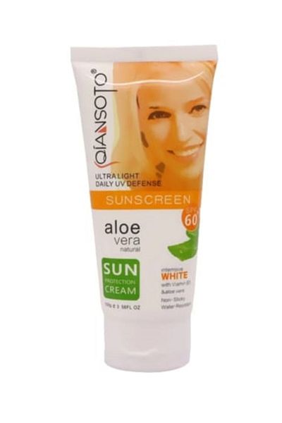 QIANSOTO Kian Soto Aloe Vera Sunscreen Cream for Sensitive Skin SPF 60 100g