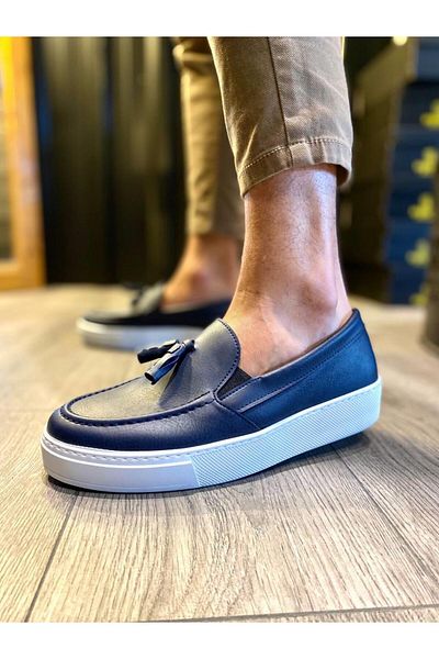 Byshoes Knack Daily Sports Classic Shoes 717 Navy Blue