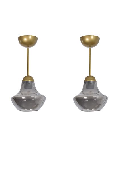 Modavize Suna Modern Living Room - Smoke Colored Single Ceiling - Chandelier (2 PCS)