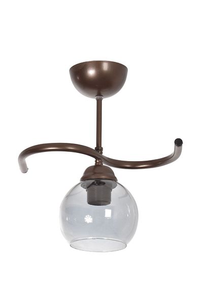 Modavize Fuji Living Room - Brown Smoked Glass Single Chandelier - For Kitchen and Bedroom