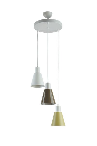 Modavize Pera Modern Design Living Room - Kitchen - Cafe White Cream Brown 3-Piece Pendant Chandelier