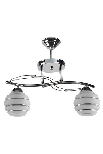 Modavize Modern Crystal Stone Chrome Double Chandelier - Living Room Kitchen Bedroom