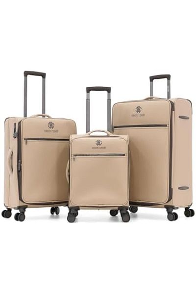Roberto Cavalli Double Spinner Luggage with Universal Combination Lock for All Tastes