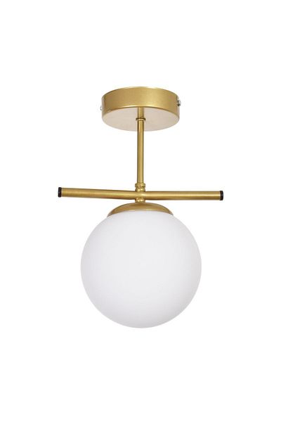 Modavize Icardi Modern Living Room - Single Ceiling Lamp Chandelier with Globe Glass for Kitchen and Bedroom