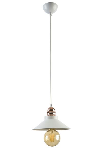 Modavize Alfa Living Room - Kitchen Cafe - Modern White Single Chandelier