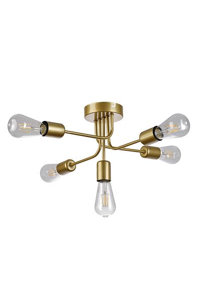 Modavize Pony Modern 5-Piece Antique Colored Living Room Kitchen Bedroom Chandelier Set