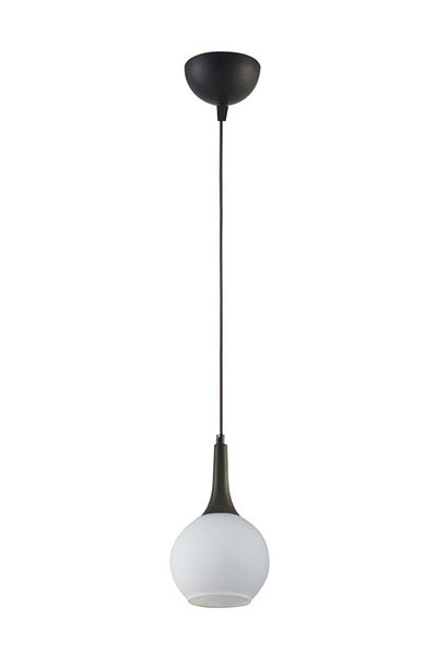 Modavize Fred Modern Decorative - Black and White Glass Single Chandelier - Living Room Kitchen Bedroom