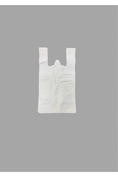 Store Hışır Atlet Poşet - Renk: Beyaz - Küçük Boy 25x45 Cm 1 Kg