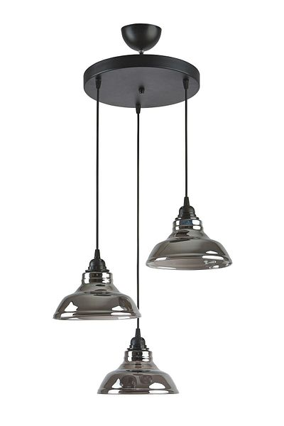Modavize Dilberay Luxury Living Room - Modern Smoke Pendant Lamp - Kitchen and Bedroom 3-Piece Chandelier Set