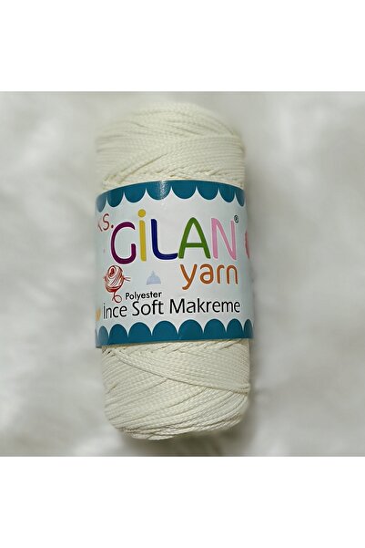 KS GİLAN Gilan İnce Polyester Soft Makrome 1300 Krem