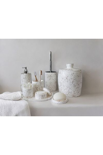 Ture Concept Gold Splashing Detailed Bathroom Set