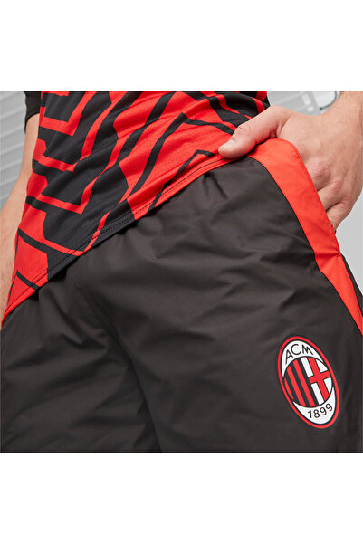 Puma Mens AC Milan Football Pre-match Woven Pants - Black