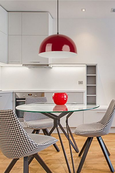Modavize Neo Modern Special Design - Cafe Kitchen Living Room Claret Red White Pendant Lamp Single Chandelier