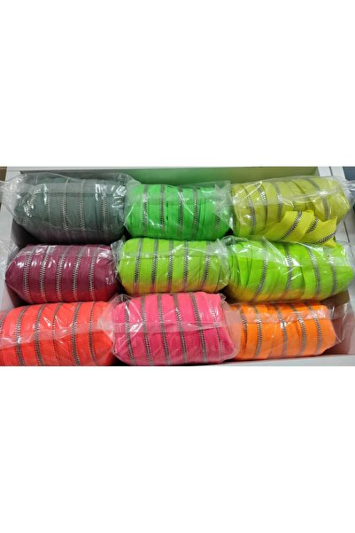 enSarüx 85 cm 1 adet fermuar (görseldeki renklerden sadece biri) parlak gümüş...