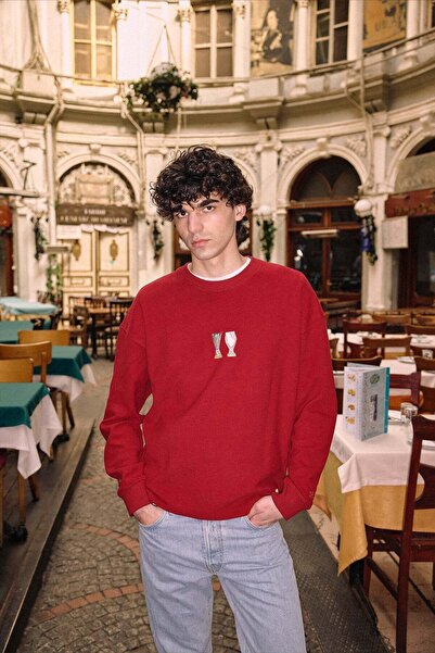 Reflect Studio Kupa SuperSoft Sweatshirt - Kırmızı