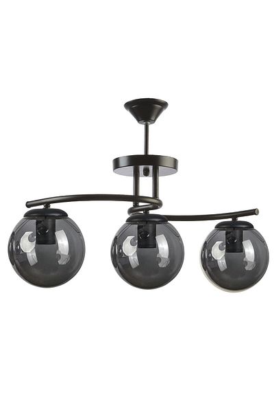 Modavize Linda Modern Living Room - Globe Glass Triple Chandelier for Kitchen and Bedroom