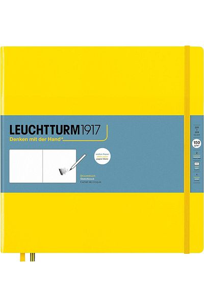 Leuchtturm1917 Leuchttrumm 1917 Sketchbook Square Hard Cover 150 g Sketchbook Lemon 362360