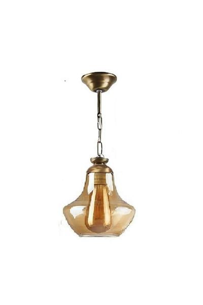Modavize Rustic Living Room - Retro Honey Glass Single Antique Chandelier for Kitchen and Bedroom