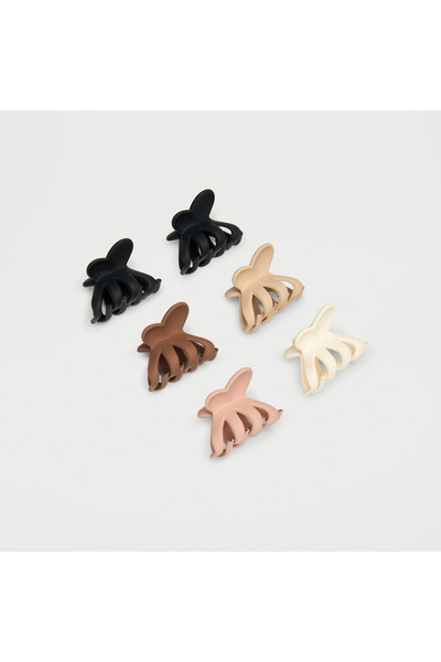FAV Set of 6 - Patterned Hair Clamp