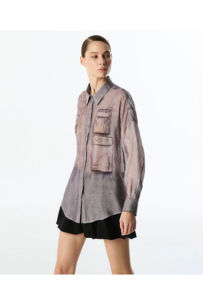 Twist Shirt with Hand Painted Effect