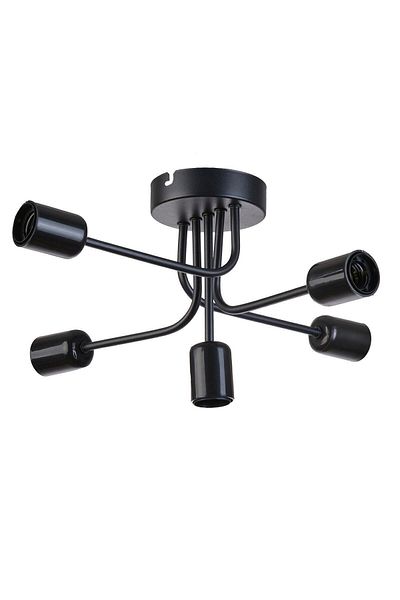 Modavize Pony Modern 5-Piece Black Chandelier - for Living Room, Kitchen, Bedroom and Room