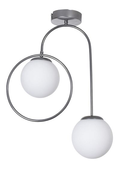 Modavize Bali Modern Living Room - 2-Piece Chandelier White and Gray Color Kitchen and Bedroom Set