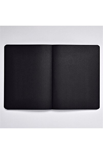 NUUNA Unlined Black Notebook Note White - Black (A5 Premium Paper - 176 Pages)