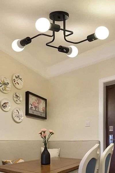 Modavize Scorpion Living Room - Quadruple Octopus Arm Looped Chandelier for Kitchen and Bedroom
