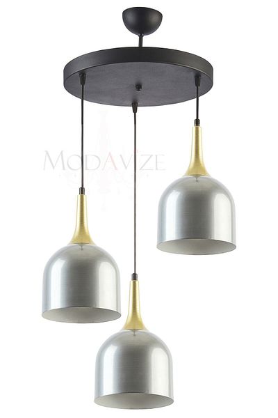 Modavize Reina Modern Living Room - Cafe Design Metal Headboard - Single and Double Row Chandelier