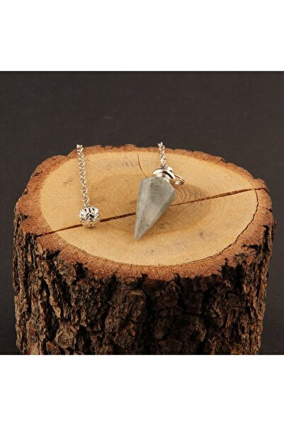 OSMANLI DOĞAL TAŞ Sertifikalı Labradorit Doğal Taş Pandül - S009