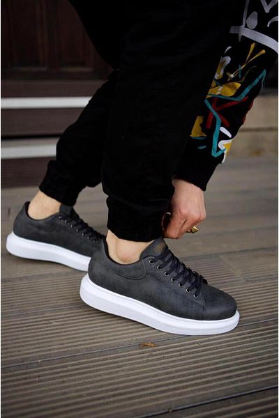 Byshoes Knack High Sole Casual Shoes 044 Gray