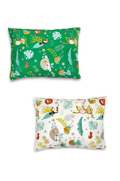 Bebek Özel Față de pernă 100% bumbac pentru copii 35x45 (2 buc.) Nou model verde junglă Safari