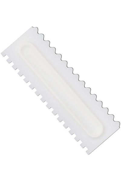 OEM Spatula ornare torturi si prajituri, plastic, 21.8 x 7.2 cm, alb