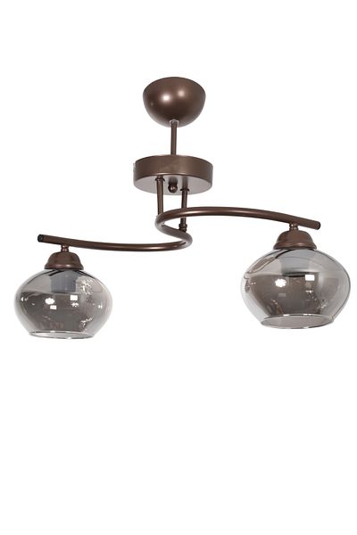Modavize Fuji living Room - 2-piece Brown Smoke Chandelier - Kitchen and Bedroom Case