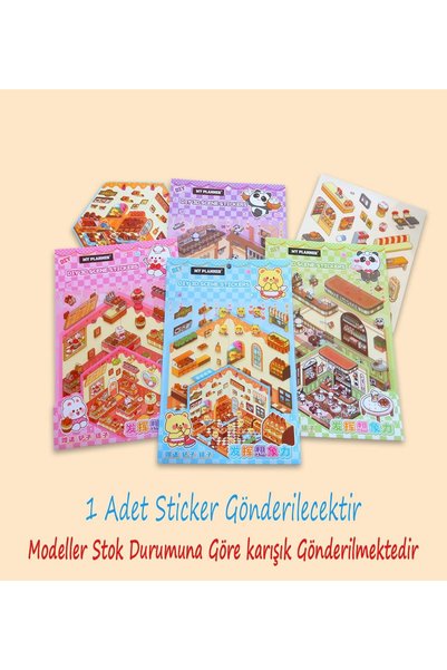 Gift Moda Dıy Kendin Yap 3D Sticker